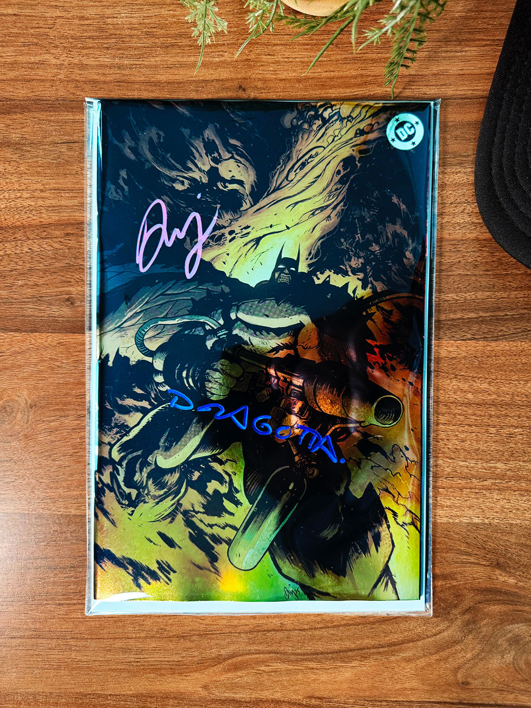ABSOLUTE BATMAN ANNUAL CVR B FOIL 2X SIGNED NICK DRAGOTTA DANIEL WARREN JOHNSON 2ND PRINTING