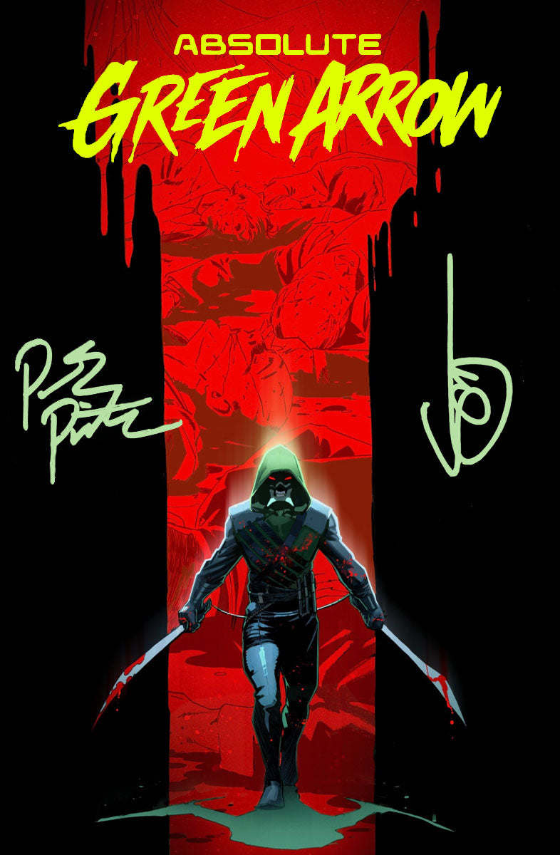 ABSOLUTE GREEN ARROW #1 JAVIER FERNANDEZ FOIL EXCLUSIVE 2X SIGNED