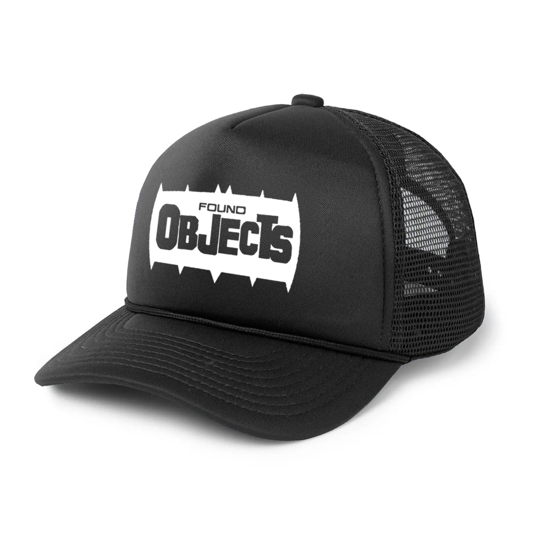 ABSOLUTE FOUND OBJECTS SNAPBACK TRUCKER CAP BLACK / WHITE