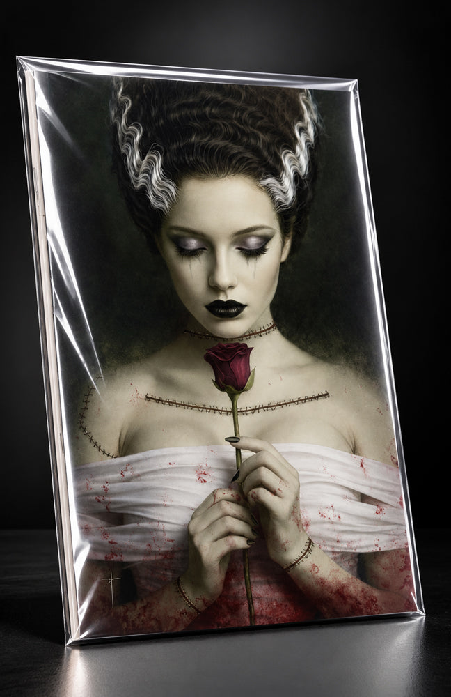 THE BRIDE OF FRANKENSTEIN LIVES #1 JAY FERGUSON VIRGIN MATTE FOIL EXCLUSIVE LMTD 666 W COA
