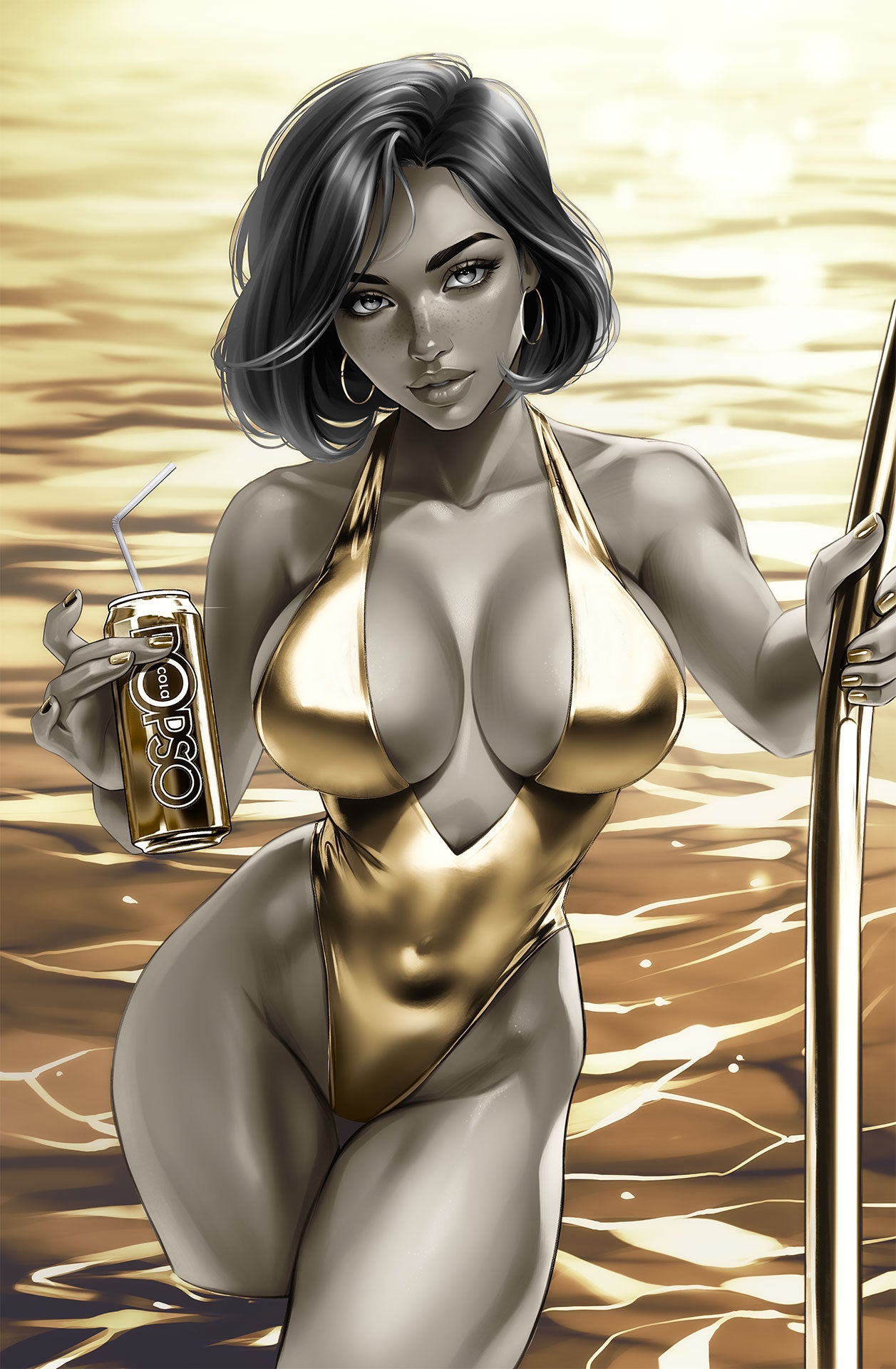 POP KILL #1 KATYA SINYUKHINA "GOLDEN CAN" VIRGIN EXCLUSIVE W COA